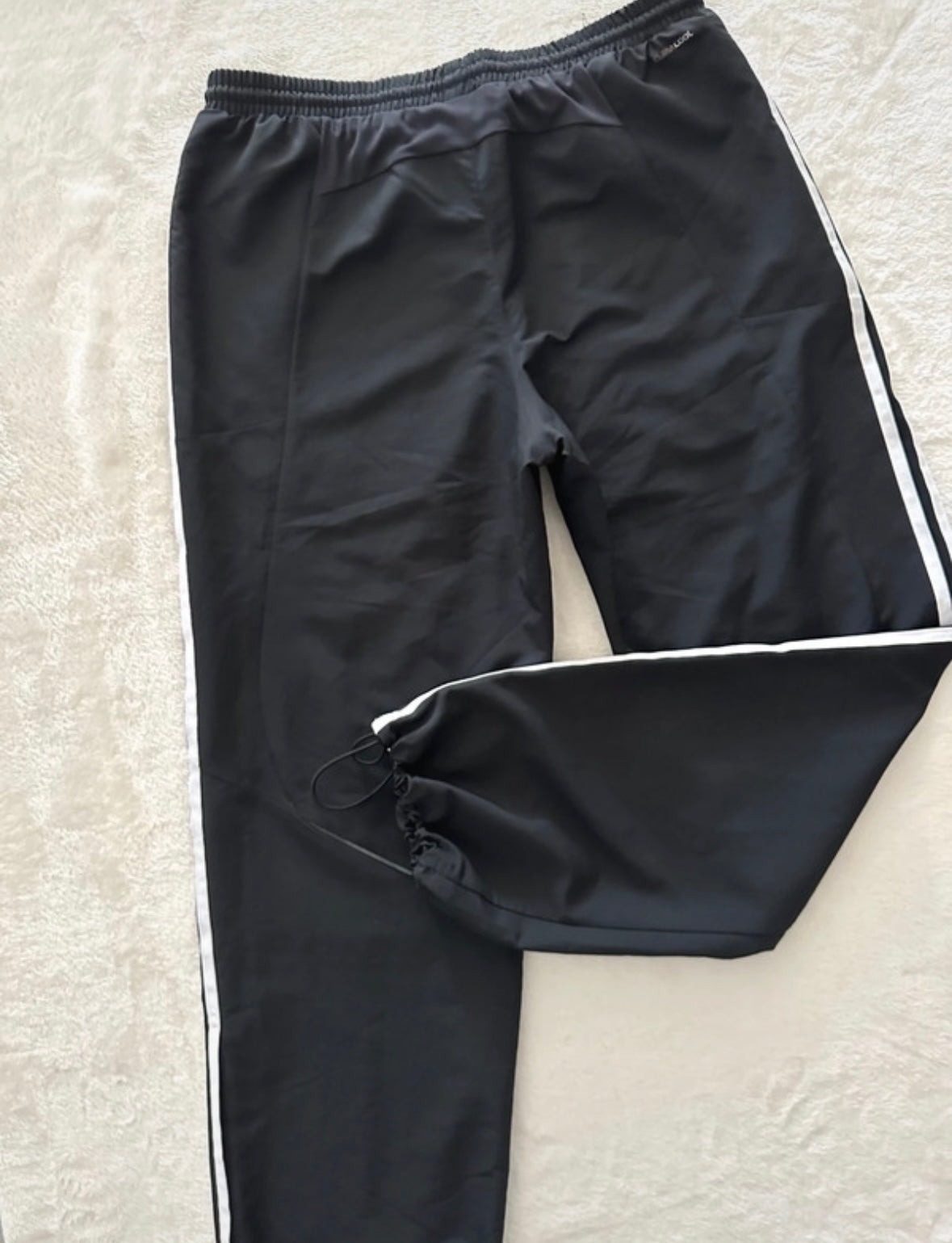 Baggy Adidas Vintage y2k Trackpant jogging Black/White