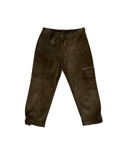 Pantalon daim cuir « Balmain » vintage